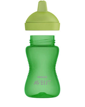 Philips Avent My Grippy mācību krūzīte ar cietu snīpi 300ml, 18M+, zaļa (SCF804/03)