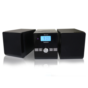 Lenco Mikro mūzikas sistēma ar Bluetooth, melna (MC-030BK)