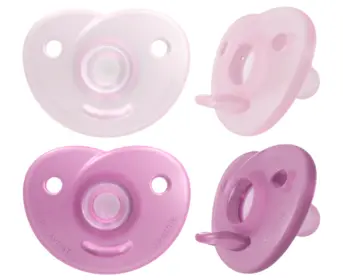 Philips Avent Soothie silikona māneklītis ar silikona vairogu, 0-6M, 2 gab. (SCF099/27)