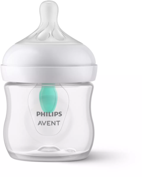 Philips Avent Natural Response pretkoliku pudelīte ar AirFree vārstu 125 ml, jaundzimušā knupītis, 0m+ (SCY670/01)