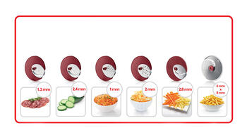 PHILIPS Smalcinātājs salātiem, 200W, 6 diski, ieskait.kartupeļiem (HR1388/80)