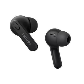 PHILIPS in-ear true bezvadu austiņas ar portatīvo uzlādes ietvaru, melnas (TAT2206BK/00)