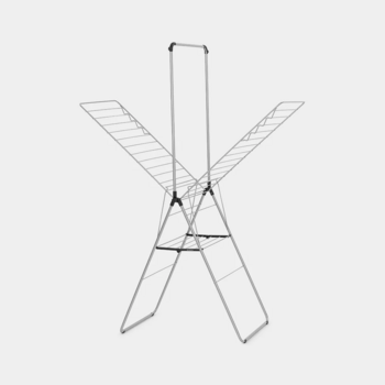 BRABANTIA HangOn veļas žāvētājs + pakaramais, 25m, Metallic Grey (403545)