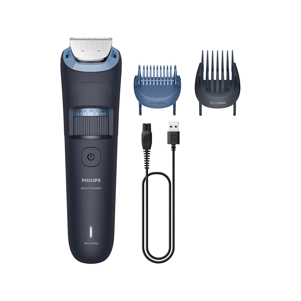 PHILIPS series 3000 bārdas trimmeris, tumši zils (BT3665/15)