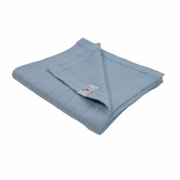 Lodger Swaddler Solid kokvilnas autiņš, 70x70 cm, Blue Fogg (SSW 110)