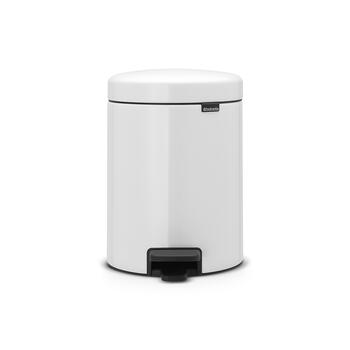 BRABANTIA atkritumu tvertne ar pedāli NewIcon, 5 l, White (112065)