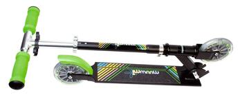Muuwmi Aluminium Scooter NEON skrejritenis, 125 mm, ar gaismiņām (AU 102)