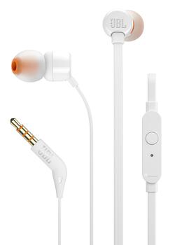 JBL in-ear austiņas, baltas (JBLT110WHT)
