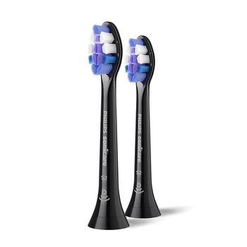 Sonicare Sensitive Standarta Sonic zobu birstes uzgalis, 2gab, melns (HX6052/88)