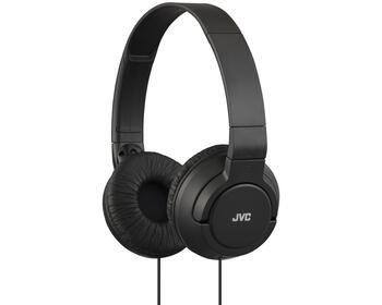 JVC austiņas ar vadu, melnas (HA-S180-B)