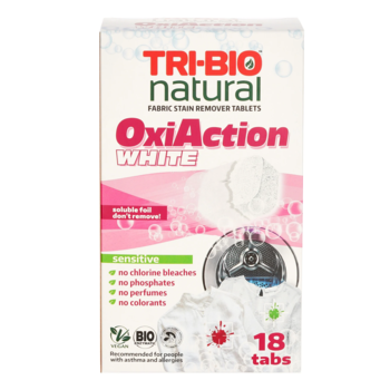 TRI-BIO TABLETES VEĻAS MAZGĀŠANAI OXY-ACTIOON WHITE, 18 TAB (0139)
