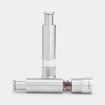 BRABANTIA Sāls/Piparu smalcināšanas k-ts, Matt steel (611407)