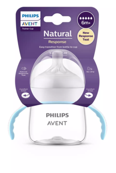 Philips Avent Natural Response mācību krūzīte 150 ml, vidējas plūsmas knupītis 6m+ (SCF263/61)
