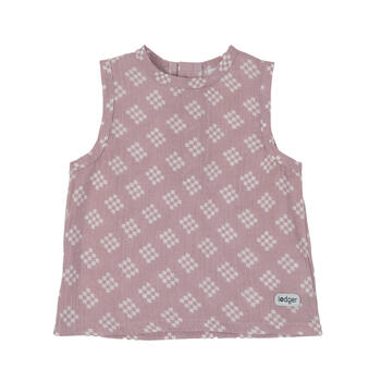 Lodger Tank Topper Tribe Muslin vasaras mazuļu krekliņš bez piedurknēm, Rose, 68 cm (TP 107_68)