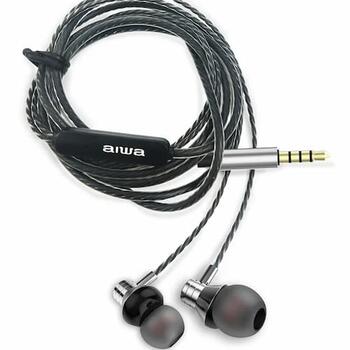 AIWA In-Ear stereo austiņas ar mikrofonu, pelēkas (ESTM-50SL)