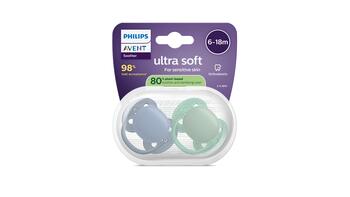 Philips Avent māneklītis Ultra soft, 6-18M (2 gab), zēniem (SCF091/42)