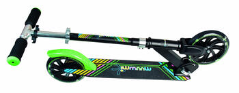 Muuwmi Aluminium Scooter NEON skrejritenis, 180 mm, ar gaismiņām (AU 337)