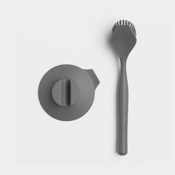 BRABANTIA birste ar turētāju., Dark Grey (117589)