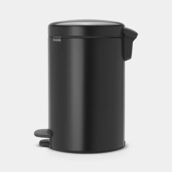 BRABANTIA atkritumu tvertne ar pedāli NewIcon, 12 l, Matt Black (113741)