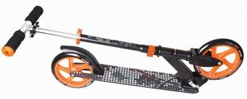 Muuwmi Aluminium Scooter skrejritenis 200 mm, melns/oranžs (AU 116)