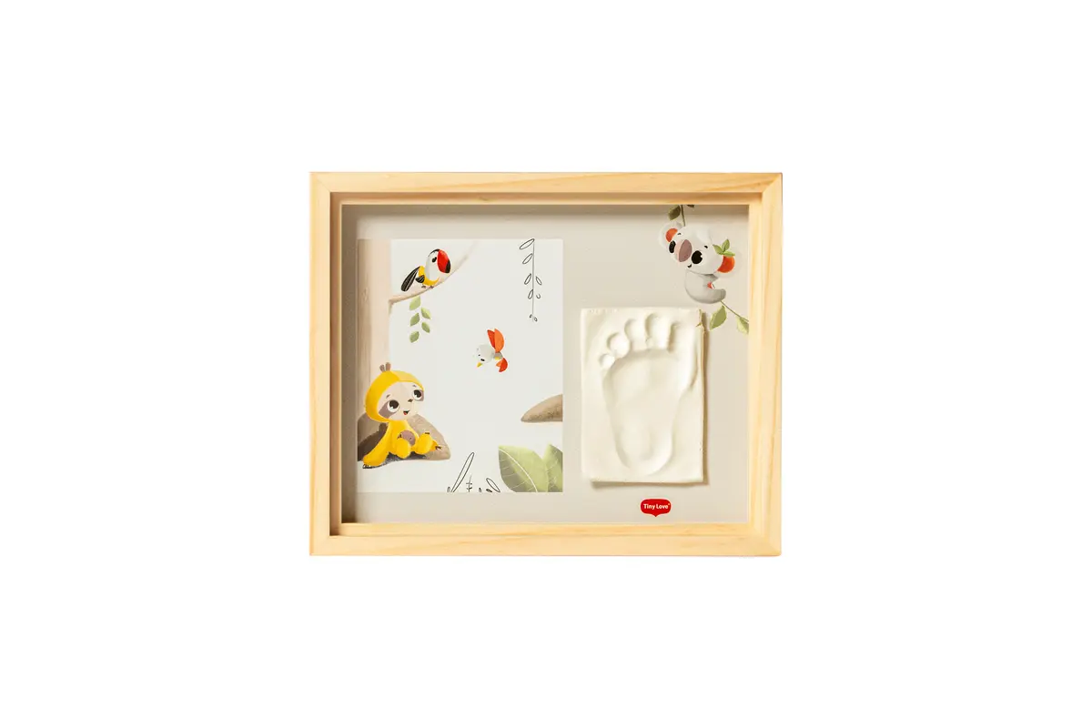 Tiny Love Simple frame wooden komplekts mazuļa pēdiņu vai rociņu nospieduma izveidošanai (3333166071)