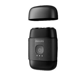 PHILIPS Shaver Series 5000 Compact elektriskais skuveklis mitrai un sausai skūšanai, melns (S591/05)