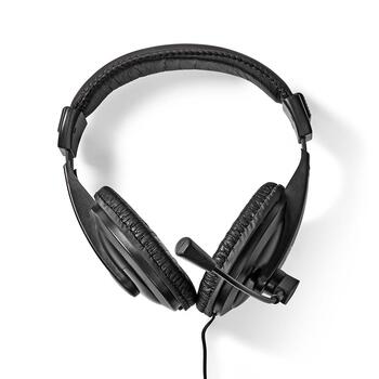Nedis On-ear austiņas ar mikrofonu, melnas (CHST210BK)