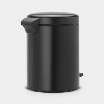 BRABANTIA atkritumu tvertne ar pedāli NewIcon, 5 l, Matt Black (112928)