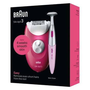 BRAUN Silk 3 epilators ar bikini trimmeri (SE3-202)
