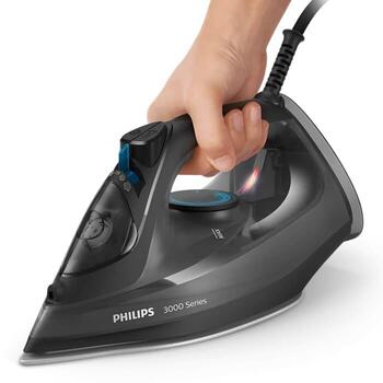 PHILIPS 3000 sērijas Tvaika gludeklis, 2600W, melns (DST3041/80)