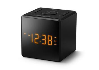PHILIPS radio pulkstenis ar USB, melns (TAR4500/10)