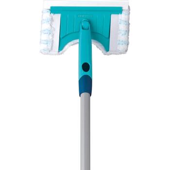 LEIFHEIT Flīžu un vannas istabas birste ar teleskopisku kātu 93–150cm Bath Cleaner micro duo (1041700)