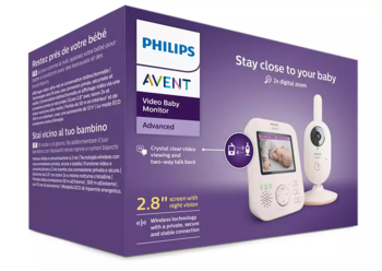Philips Avent Digitālā video mazuļu uzraudzības ierīce ar 2.8 collu krāsu ekrānu (SCD881/26)
