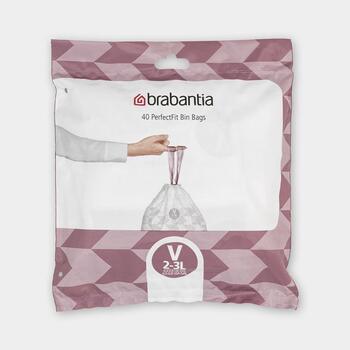 BRABANTIA atkritumu tvertņu maisiņi, 2-3 l, (V) (40 gab) (100253)