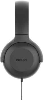 PHILIPS austiņas ar galvas stīpu un mikrofonu, melnas (TAUH201BK/00)