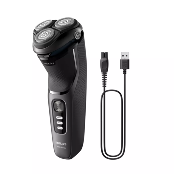 Philips Shaver Series 3000, Wet& Dry skuveklis (lādējams), melns (S3343/13)