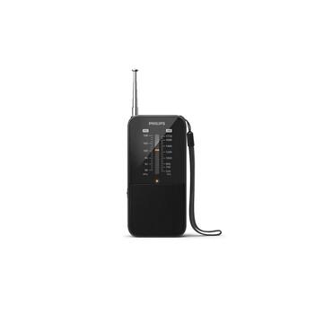 PHILIPS portatīvais kabatas izmēra radio, melns (TAR1509/00)