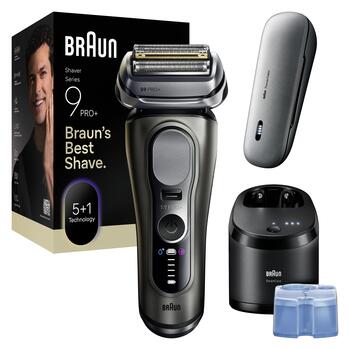 BRAUN bārdas skuveklis 9 Pro+, pelēks (9675CC)