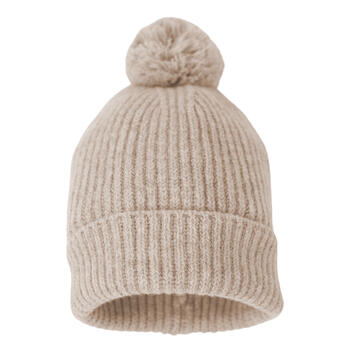 Lodger Hatter Folklore merino vilnas cepure, Beige, 3-6m (HTM 630_3-6)