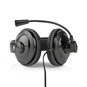 Nedis On-ear austiņas ar mikrofonu, melnas (CHST210BK)