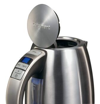 CUISINART elektriskā tējkanna ar 6 temperatūras režīmiem, 1.7l, 1500 W, nerūsējošais tērauds (CPK17E)