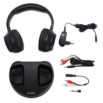 AIWA On-Ear bezvadu austiņas, melnas (WHF-930D)