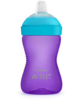 Philips Avent My Grippy mācību krūzīte ar mīkstu snīpi 300ml, 9M+, lillā (SCF802/02)