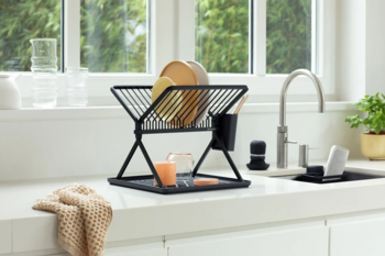 BRABANTIA saliekams trauku žāvētājs, dark grey (139406)