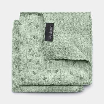 BRABANTIA mikrošķiedras lupatiņa 2gb. 30x30cm, Jade Green (216282)