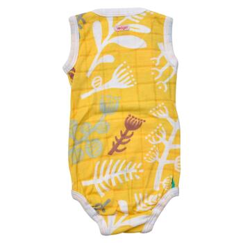 Lodger Romper Botanimal kokvilnas bodijs bez piedurknēm, Spring, 62 cm (RF 053_62)