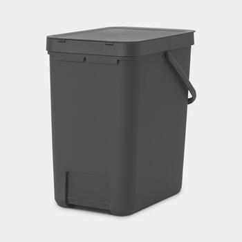 BRABANTIA atkritumu tvertne Sort & Go, 25 l, Grey (129940)