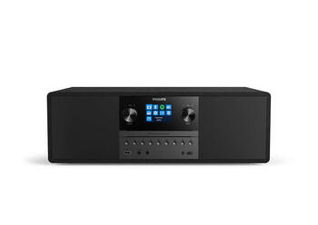 PHILIPS Mikro mūzikas sistēma ar Bluetooth, Interneta radio, DAB+, melna (TAM6805/10)