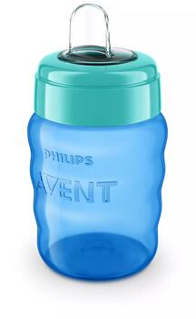 Philips Avent Easy Sip mācību krūzīte,  9M+, 260ml, silikona snīpis, zila (SCF553/05)
