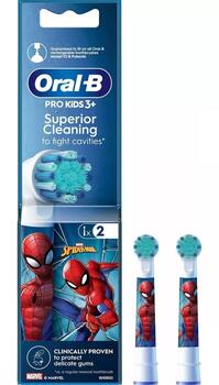 BRAUN el.zobu birstes uzgalis Spidermann 3+ (bērnu), 2 gab. (EB10-2 Spiderman)